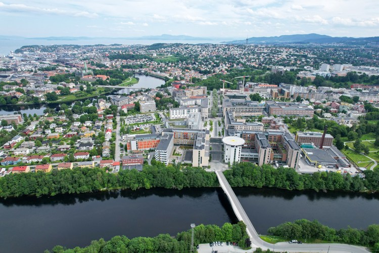 Dronebilde St Olavs Hospital Foto Geir Otto Johansen